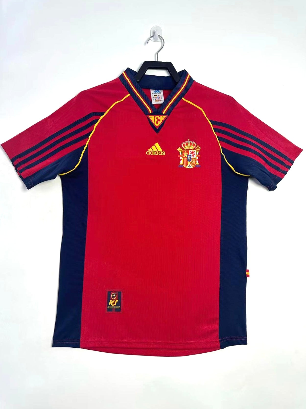 SPAIN Retro Home Jersey 1998 image 3