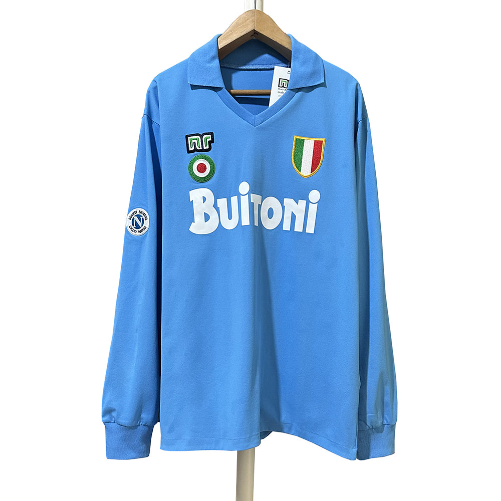 NAPOLI Retro L/S Home Jersey 1987-88 image 0