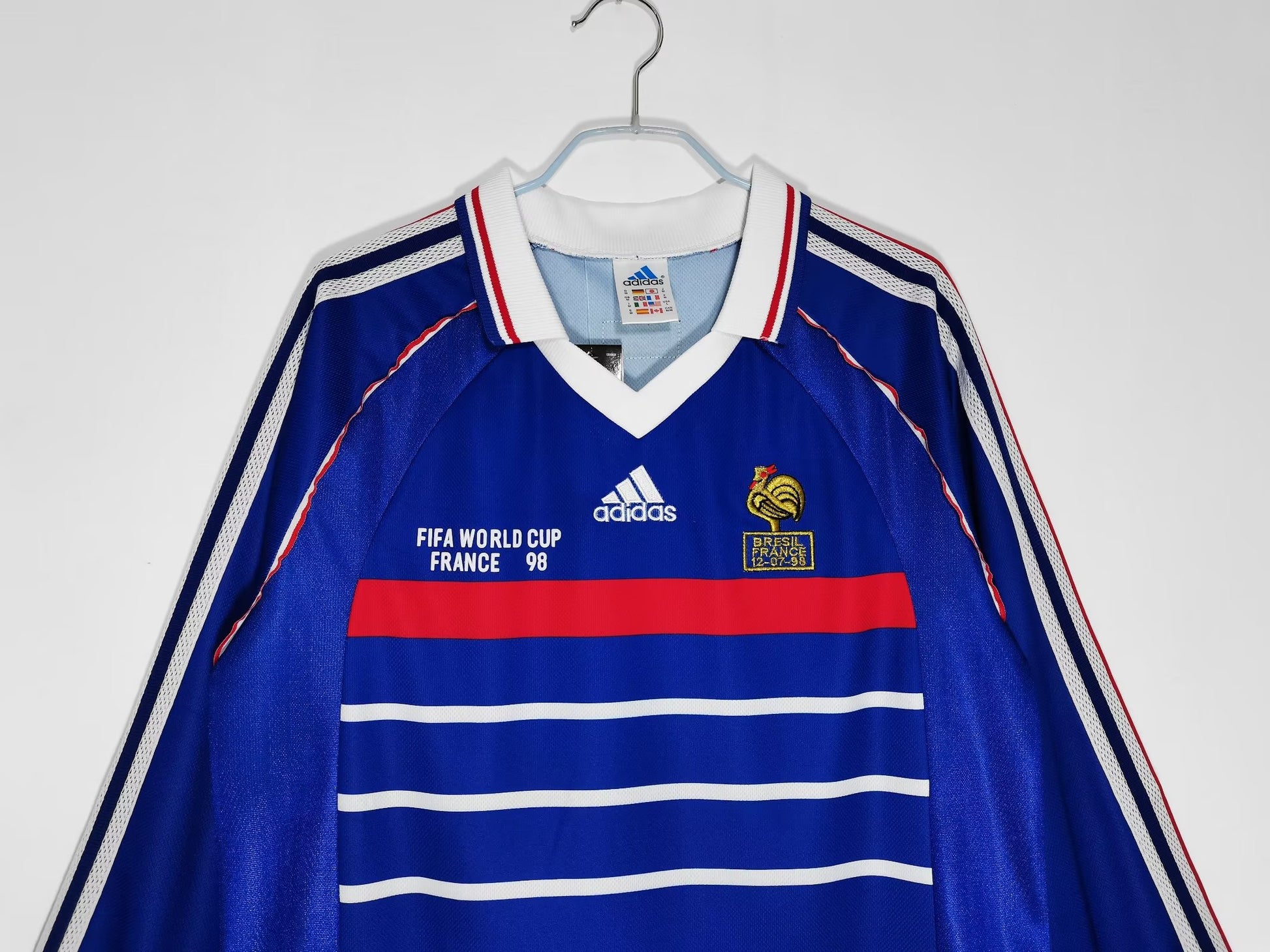 FRANCE Retro L/S Home Jersey WORLD CUP 1998 image 2