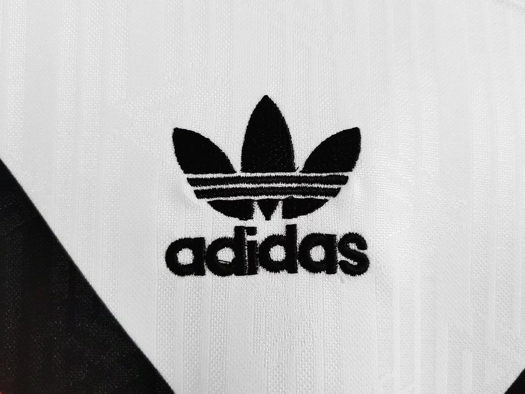 WEST GERMANY WHITE HOME RETRO FOOTBALL SHIRT 1990 image 3