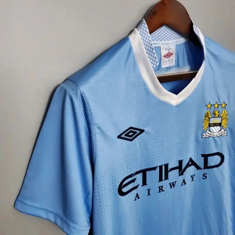 MANCHESTER CITY Retro Home Jersey  2011-12 image 2
