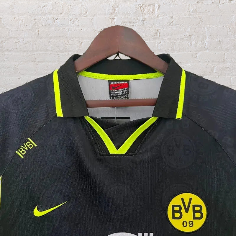 BVB RETRO AWAY FOOTBALL SHIRT 1997-98 image 2