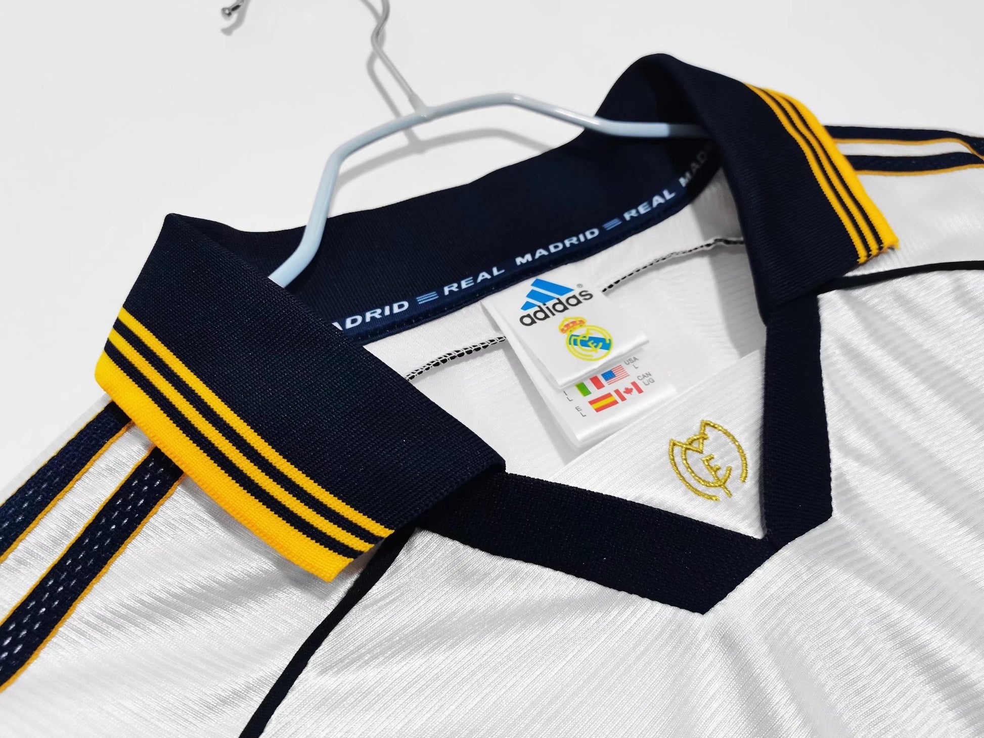 REAL MADRID Retro Home Jersey 1998-99 image 4