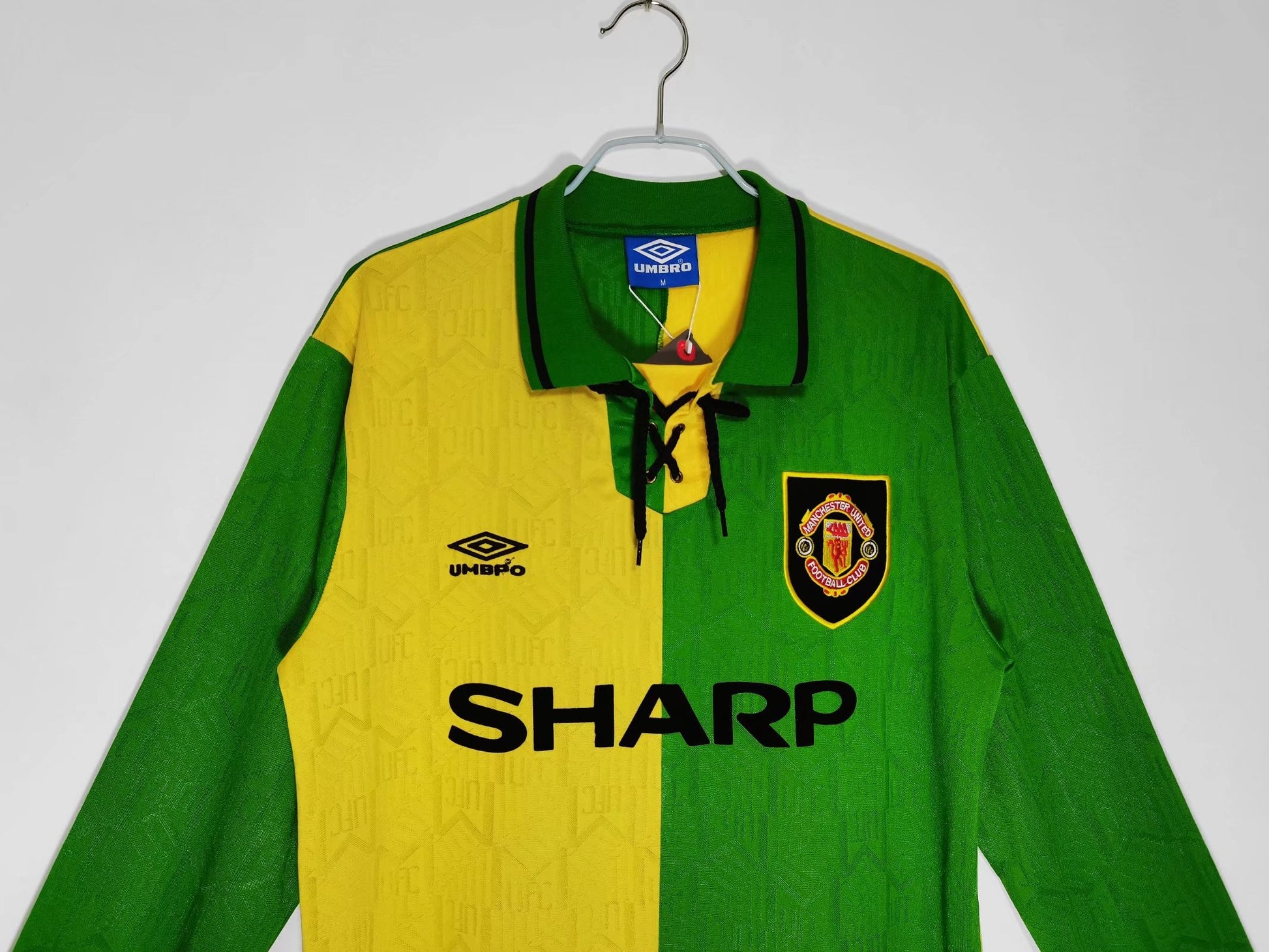 MANCHESTER UNITED RETRO L/S AWAY JERSEY 1992 image 2
