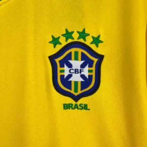 BRAZIL Retro Home Jersey L/S 1998 image 2
