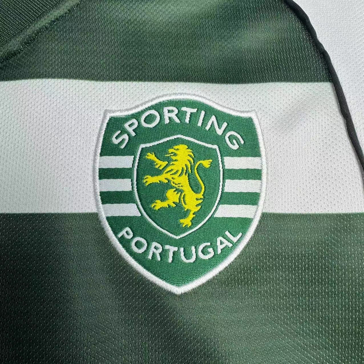 SPORTING LISBON Retrkms home Jersey  2001-03 image 7