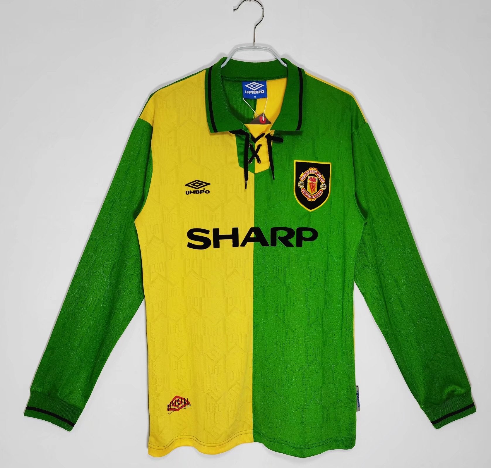 MANCHESTER UNITED RETRO L/S AWAY JERSEY 1992 image 0