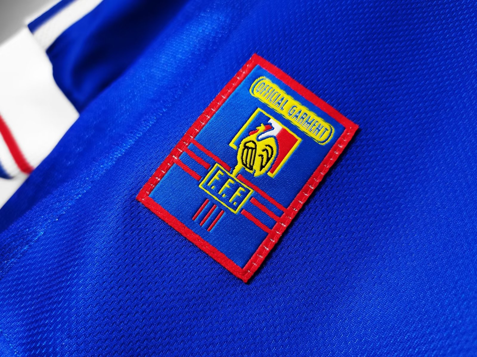 FRANCE Retro L/S Home Jersey WORLD CUP 1998 image 8