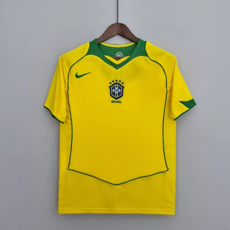 BRAZIL Retro Home Jersey 2004-06 image 0