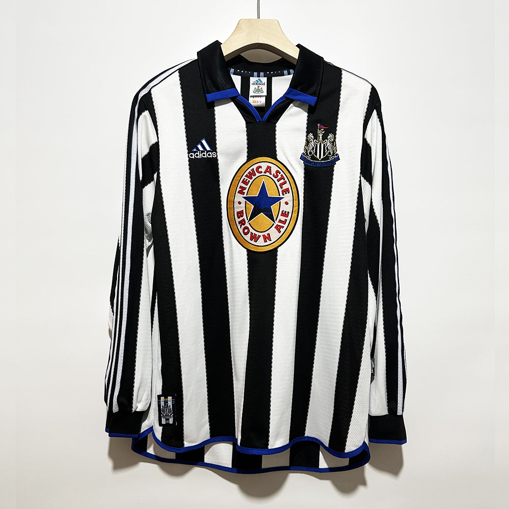 NEWCASTLE UNITED Retro L/S Home Jersey 1999-00 image 0