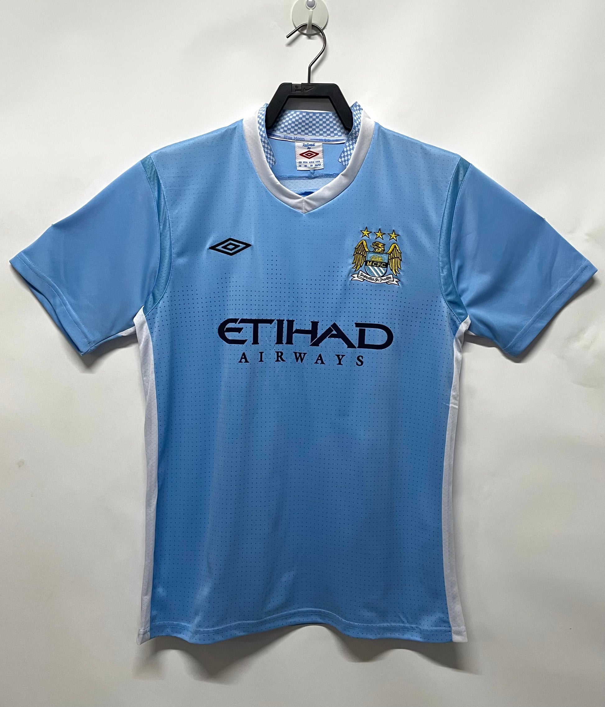 MANCHESTER CITY Retro Home Jersey  2011-12 image 8