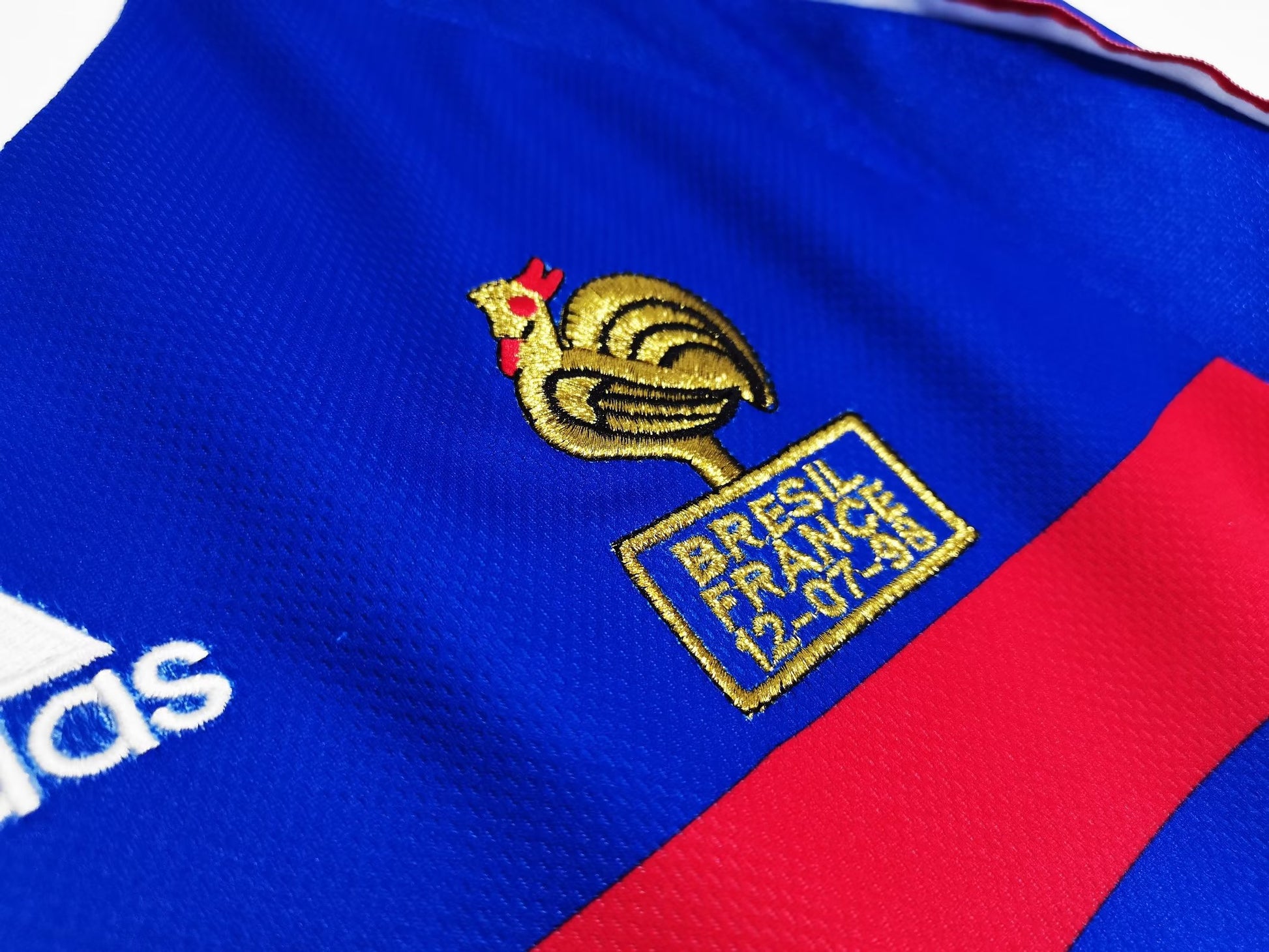 FRANCE Retro L/S Home Jersey WORLD CUP 1998 image 5