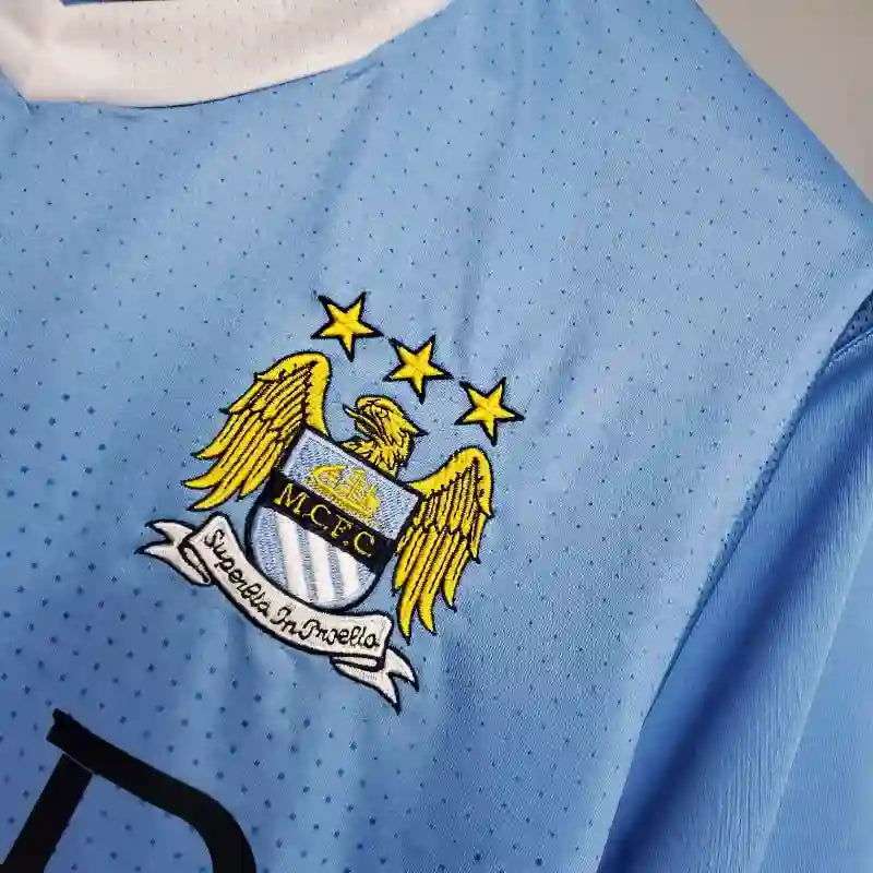MANCHESTER CITY Retro Home Jersey  2011-12 image 4