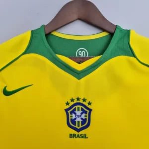 BRAZIL Retro Home Jersey 2004-06 image 5