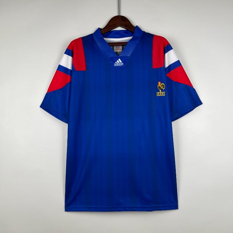 FRANCE Retro Home Jersey EURO 92 image 0