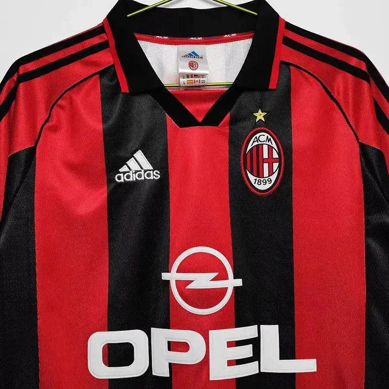 AC MILAN Retro Home Jersey- 1998-99 - Calcio Retro - 