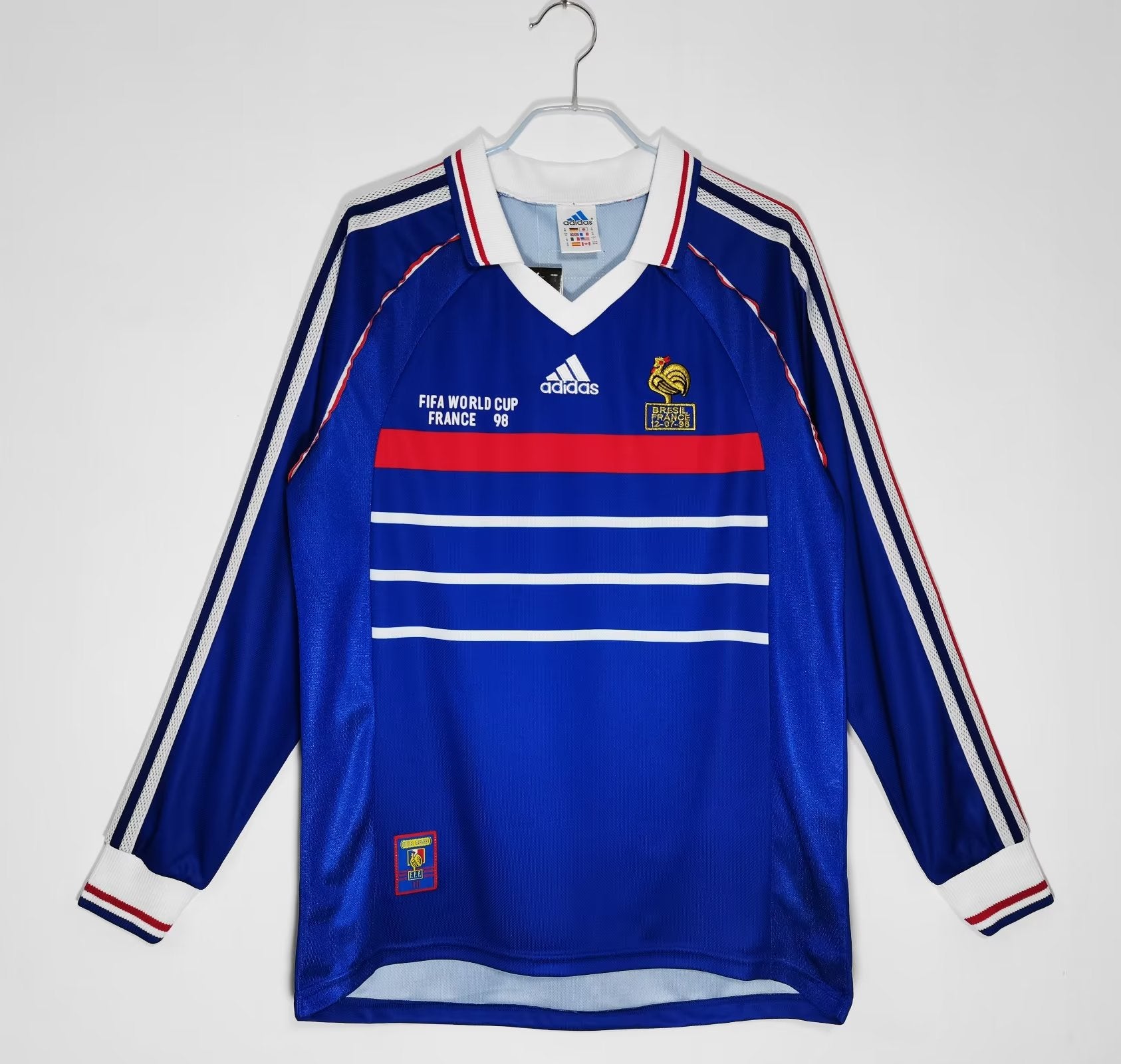 FRANCE Retro L/S Home Jersey WORLD CUP 1998 image 0