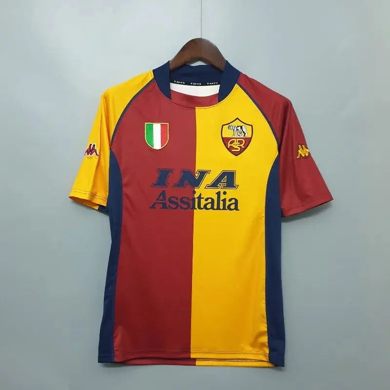 AS ROMA RETRO JERSEY 2000-01 - CHAMPIONS LEAGUE  image 0